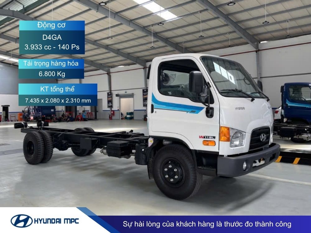 Xe tải Hyundai New Mighty W11SL thùng dài 5.6 mét